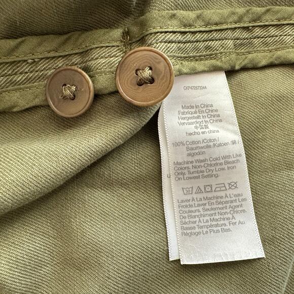 Olive Green Women's Utility Jacket - Picture 9 of 12